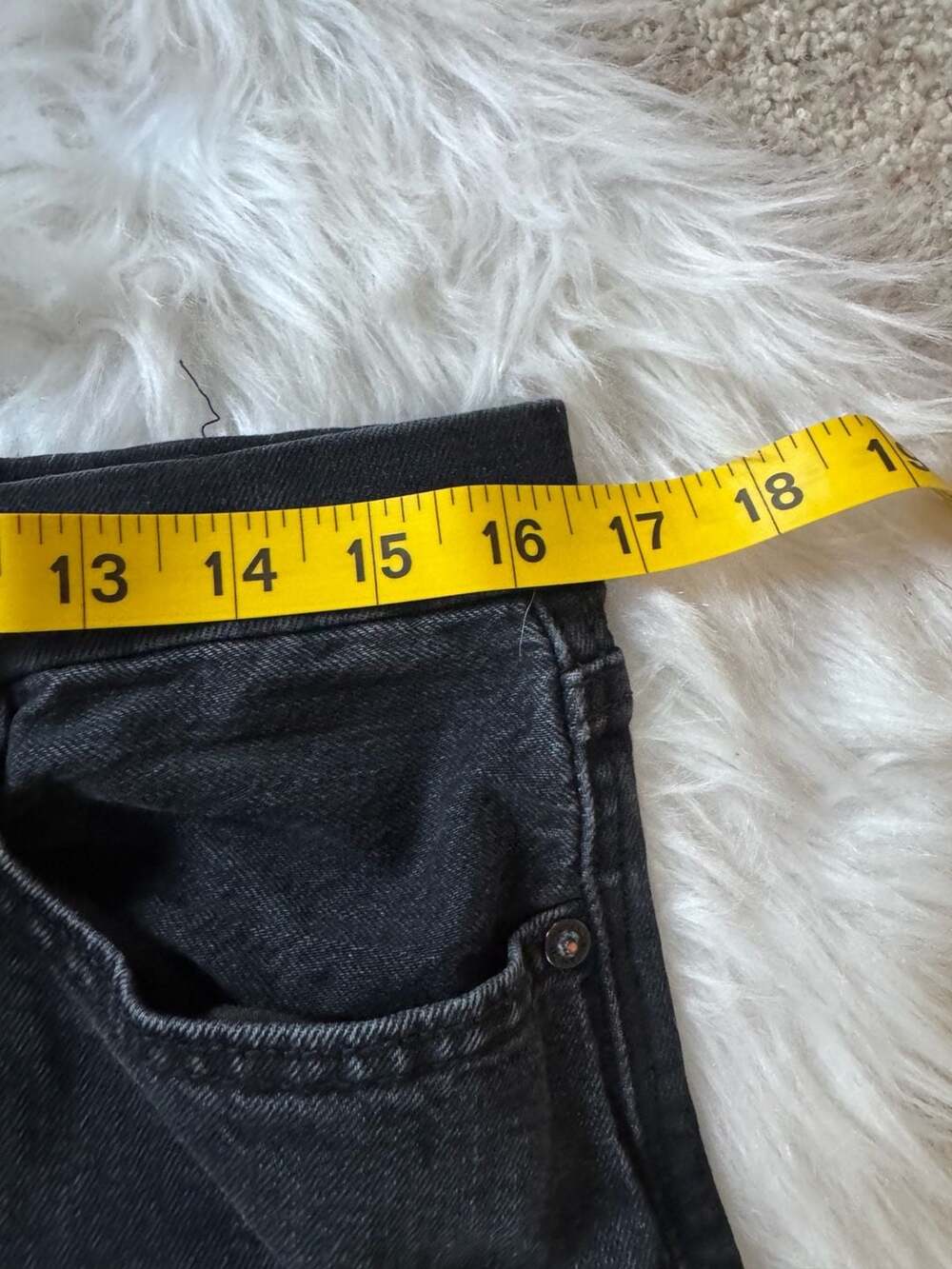 AE Size 14Short Curvy Super High-Waisted Baggy Straight Jean - Picture 10 of 12